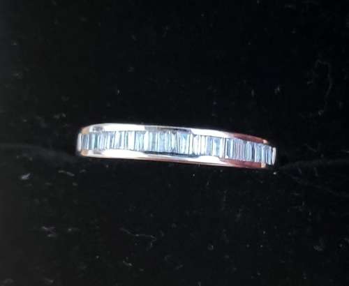 Diamond 18ct Yellow Gold, Baguette Eternity Ring