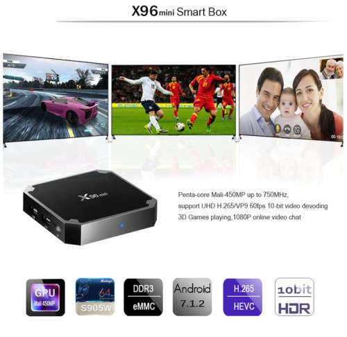 X96 mini tv box android 7.1 2GB 16GB Amlogic S905W tvbox Quad Core WiFi Media Player 1GB 8GB X96mini