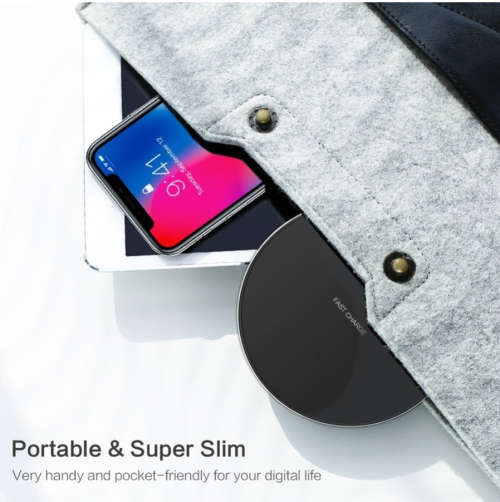 Fast Wireless Charger For Samsung Galaxy S10 S9/S9+ S8 Note 9 USB Qi Charging Pad for iPhone 11 Pro