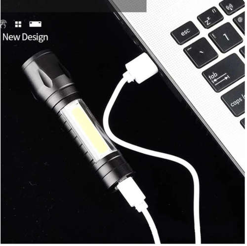 Portable Rechargeable Zoom LED Flashlight XP-G Q5 Flash Light Torch Lantern 3 Lighting Modes