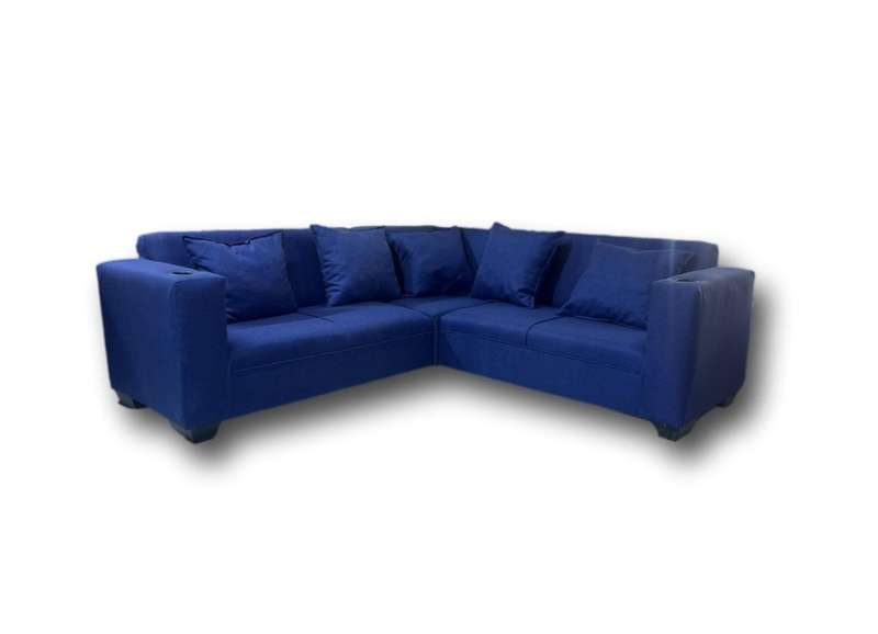 Gregory L Corner Couch(blue)
