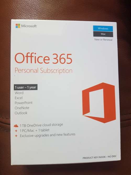 Microsoft Office 365 Personal Subscription