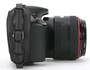 Herringbone Leather Hand Grip Black for SLR Camera