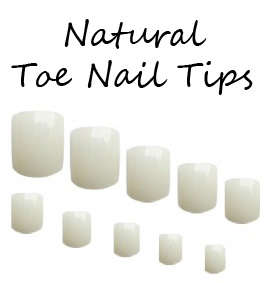 Full Toe Nail Tips Natural 100 Tips