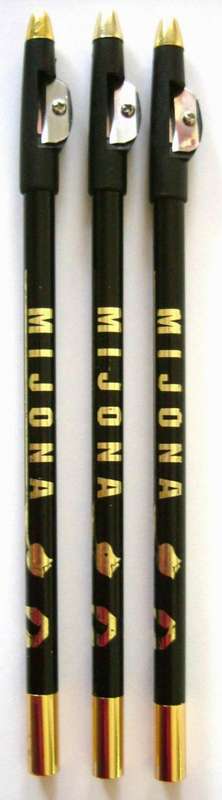 Mijona Eyebrow Eyeliner Pencil with Sharpener 16cm X 3Pcs
