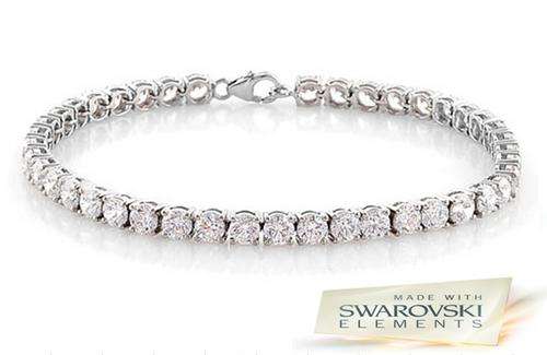 Tennis Bracelet * Made with SWAROVSKI ELEMENTS * (16 Colours available!)