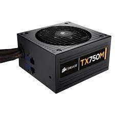 Corsair Enthusiast Series TX750M 750W High Performance Modular Power Supply -  80PLUS Bronze Certifi
