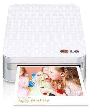 LG Photo Pocket Printer + 20 Photo Paper
