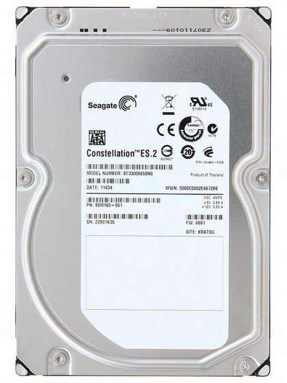 3TB Seagate Constellation ES.2 Harddrive
