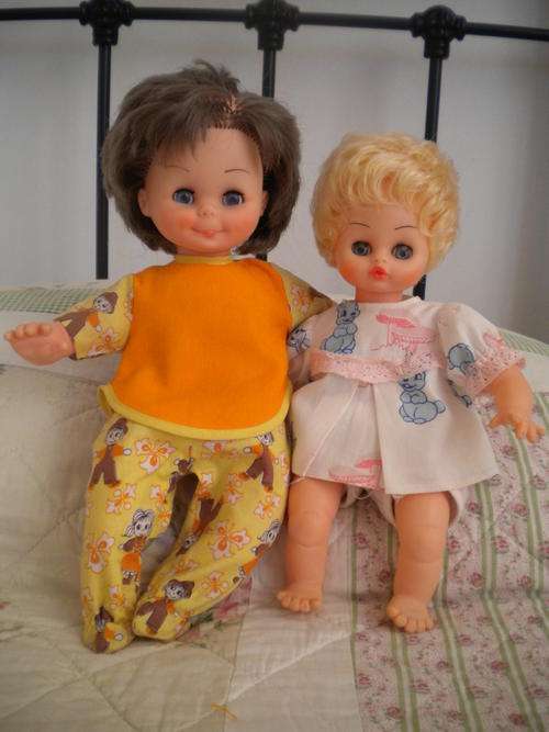 Pair of Vintage Dolls still look like new