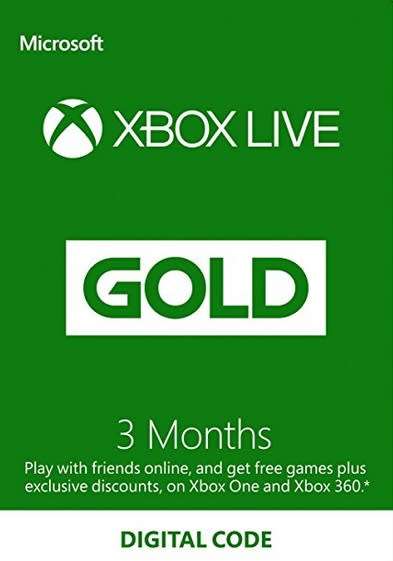XBOX LIVE - 3 MONTH GOLD MEMBERSHIP