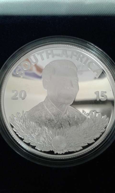 2015 Silver Proof R1 - Nelson Mandela - Life of a Legend Series