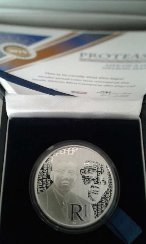 2015 Silver Proof R1 - Nelson Mandela - Life of a Legend Series