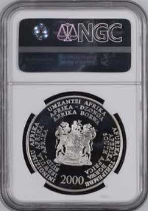PF68 UC - 2000 SILVER PROOF R2 - OCTOPUS