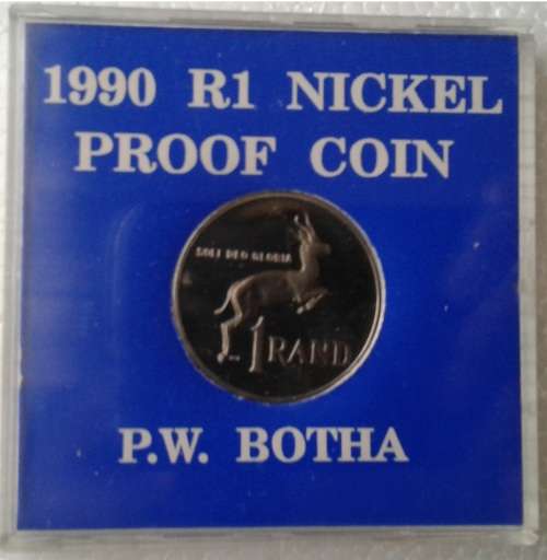 1990 NICKEL PROOF R1 - PW BOTHA