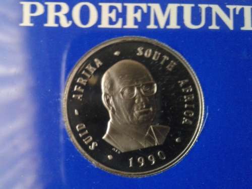1990 NICKEL PROOF R1 - PW BOTHA
