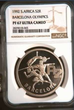 PF67 UC - 1992 SILVER PROOF R2 - BARCELONA OLYMPICS