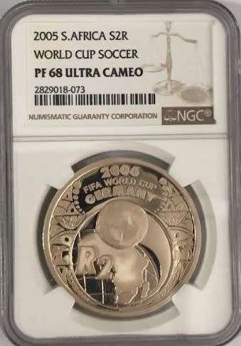 PF68 UC - 2005 SILVER PROOF R2 - WORLD CUP SOCCER