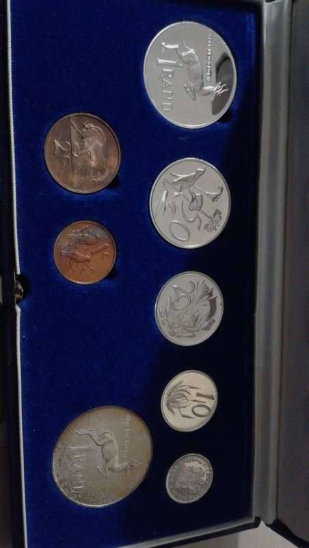 1984 RSA Short Proof Set - with Silver R1 included