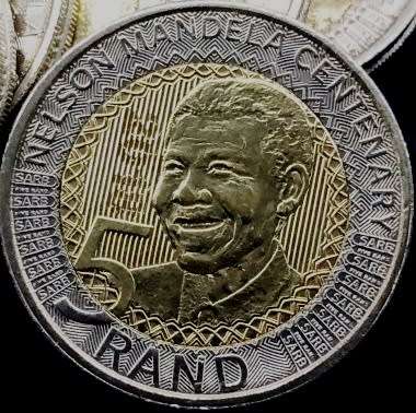 UNC 2018 MANDELA CENTENARY R5 COINS