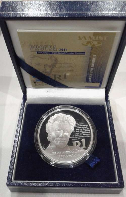 2011 Silver Proof R1 - JM Coetzee