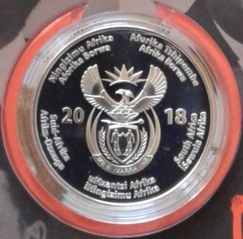2018 Silver Proof R50 - Nelson Mandela 100 Year Centenary