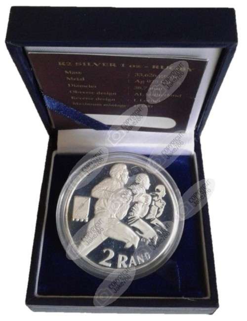 1995 SILVER PROOF R2 - RUGBY