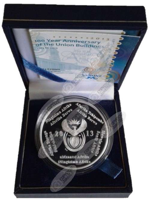 2013 Silver Proof R2 - 100 Year Anniversary of the Union Buildings