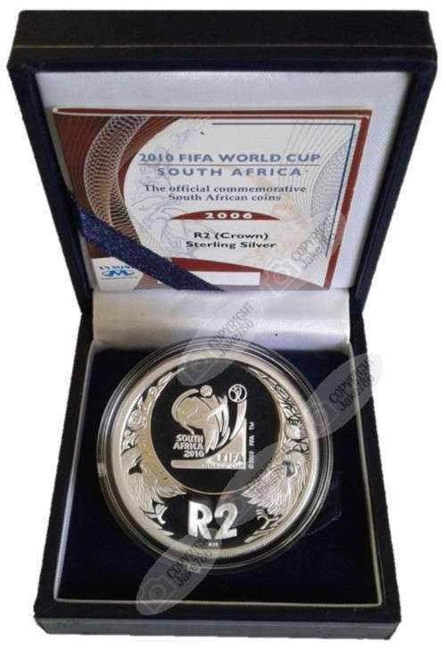 2006 SILVER PROOF R2 - FIFA WORLD SOUTH AFRICA