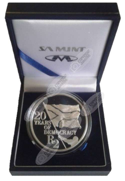 2014 SILVER PROOF R2 - 20 YEARS OF DEMOCRACY