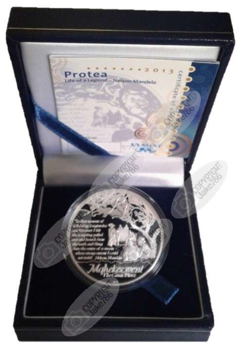 2013 Silver Proof R1 - Nelson Mandela - Life of a Legend