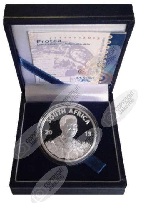 2013 Silver Proof R1 - Nelson Mandela - Life of a Legend