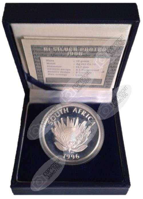 1996 Silver Proof Protea R1 - Constitution