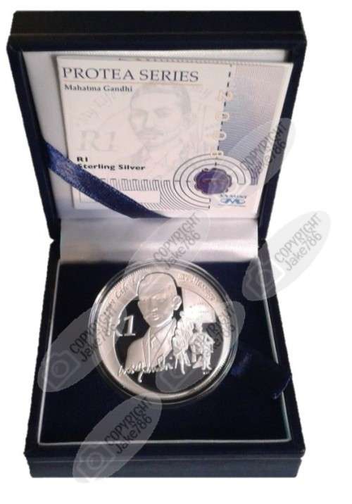 2008 SILVER PROOF R1 - MAHATMA GANDHI