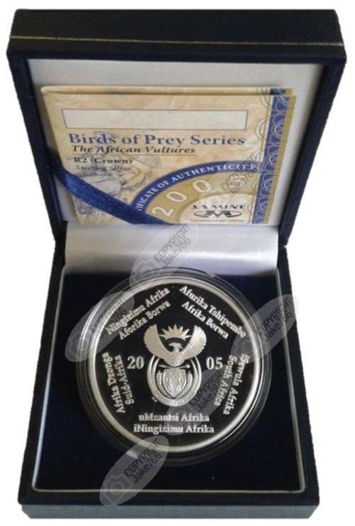 2005 Silver Proof R2 - African Vultures