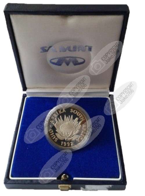 1992 Silver Proof Protea R1 - Coinage