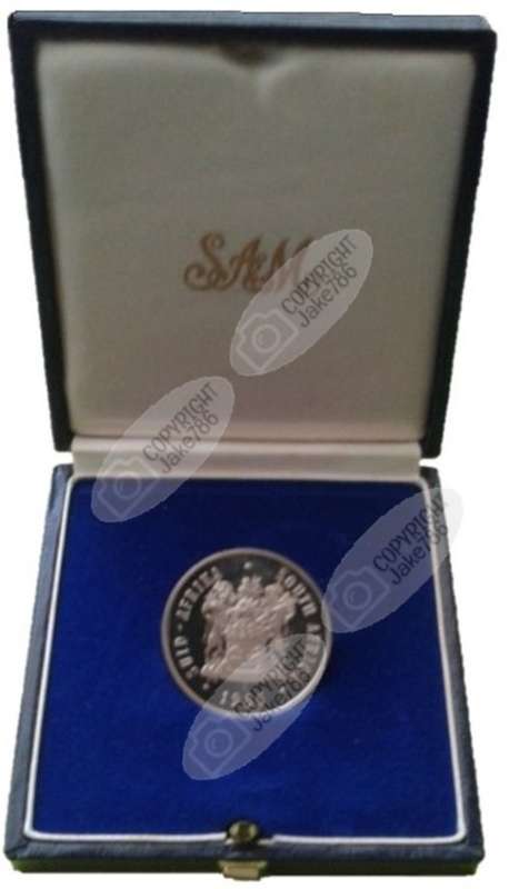 1986 Silver Proof R1 - Johannesburg Anniversary