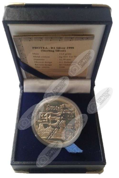 1999 SILVER PROOF PROTEA R1 - Mining