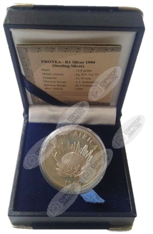 1999 SILVER PROOF PROTEA R1 - Mining