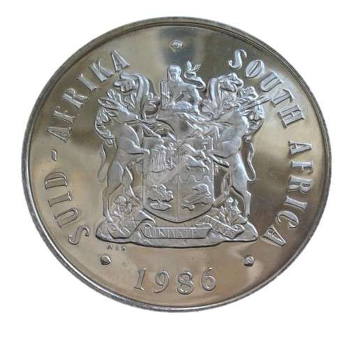 1986 SILVER UNC R1 - JOHANNESBURG ANNIVERSARY