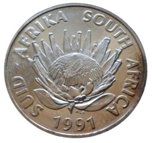 1991 Silver Uncirculated Protea R1 - Nursing