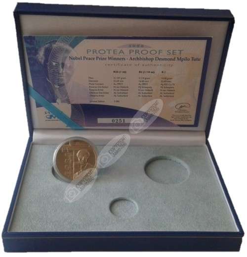2006 Silver Proof Protea R1 - Desmond Tutu