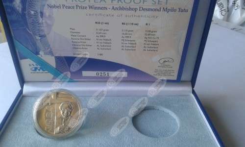 2006 Silver Proof Protea R1 - Desmond Tutu