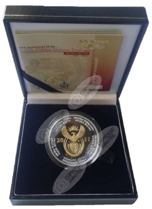 2011 Silver 1oz Proof R5 Crown - SARB 90th Anniversary