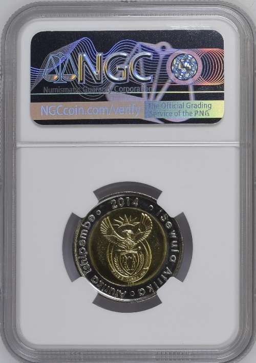 *** 2ND HIGHEST GRADE *** MS66 2014 20 YEARS OF FREEDOM R5 COIN