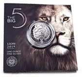 *** 2019 Big 5 Release *** Lion Brilliant Uncirculated 1Oz Silver Ag 999