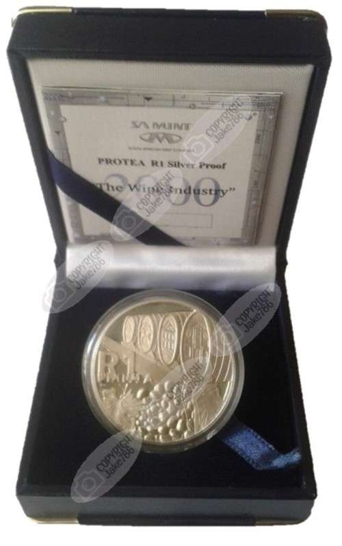 2000 Silver Proof Protea R1 - Wine