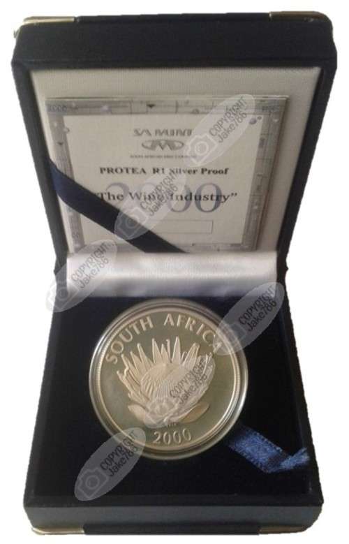 2000 Silver Proof Protea R1 - Wine