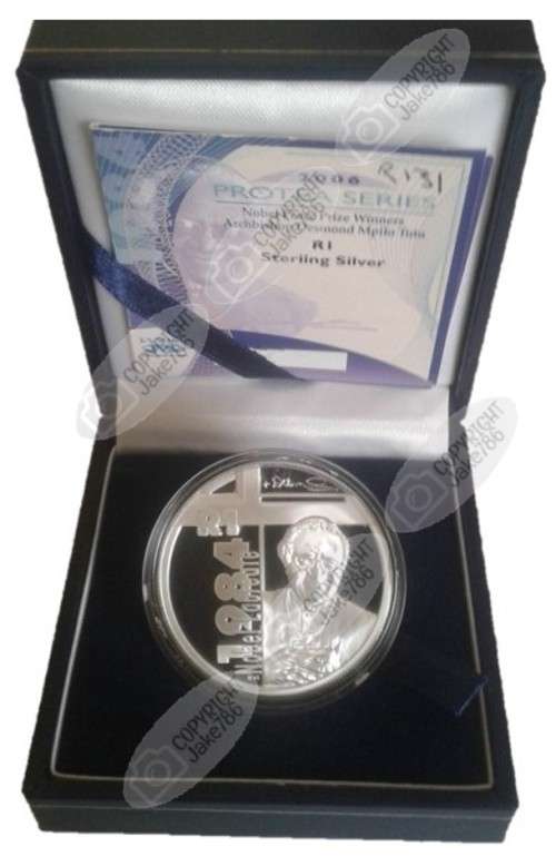 2006 SILVER PROOF PROTEA R1 - DESMOND TUTU