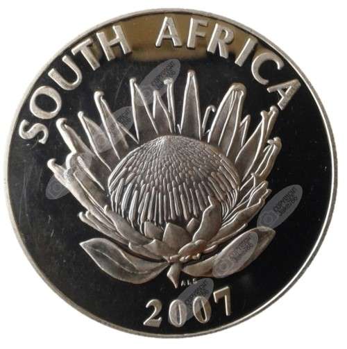 2007 SILVER PROOF PROTEA R1 - FW De KLERK  **** IMPAIRED PROOF (SEE IMAGES) ****
